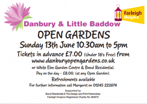 Danbury and Little Baddow Open Gardens